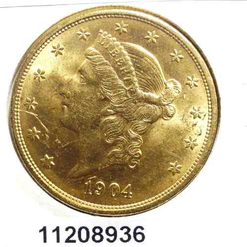 vendo moneda 20 dolar en oro americano del 19 - Imagen 1